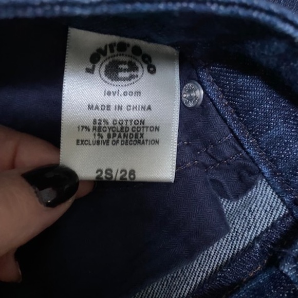 Levi's Skinny Boot Cut Jeans Dark Wash - Picture 3 of 6